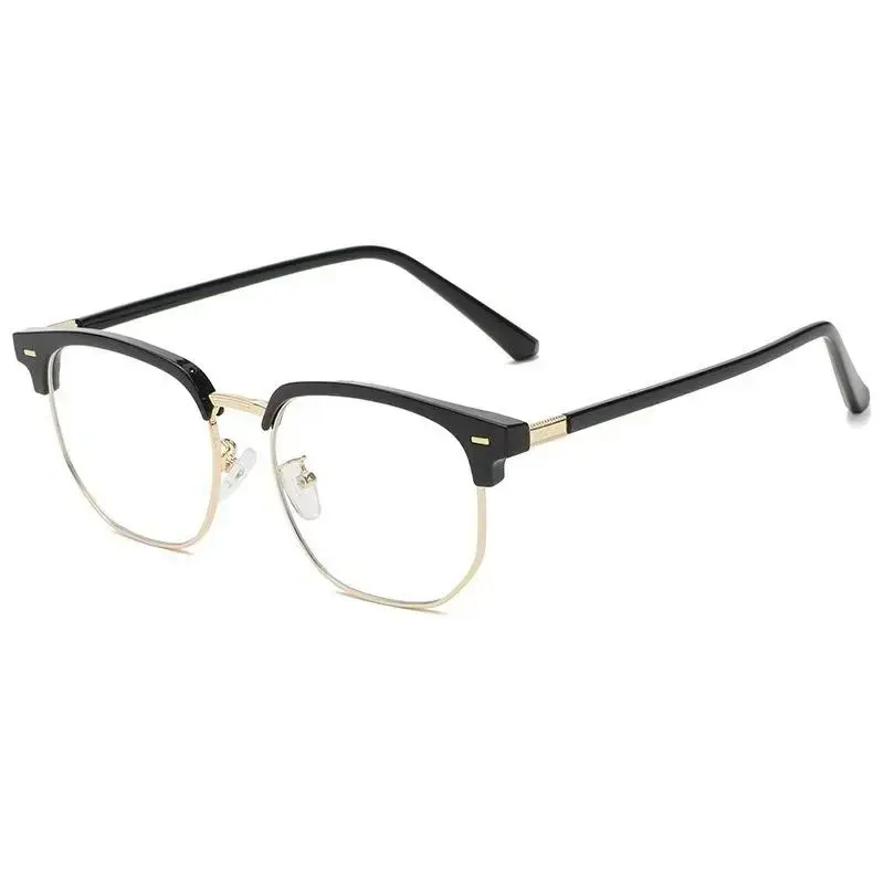 Men's Minimalist Full-Rim Alloy Square Eyeglasses - Minimalist Sports Eyewear, Simple Metal Frame, Lightweight Fashion Eyewear for Office Work, Casual Outfits summerwins