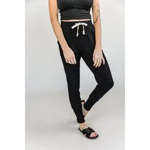 Ampersand Avenue Waffle Knit Jogger - Black Jack