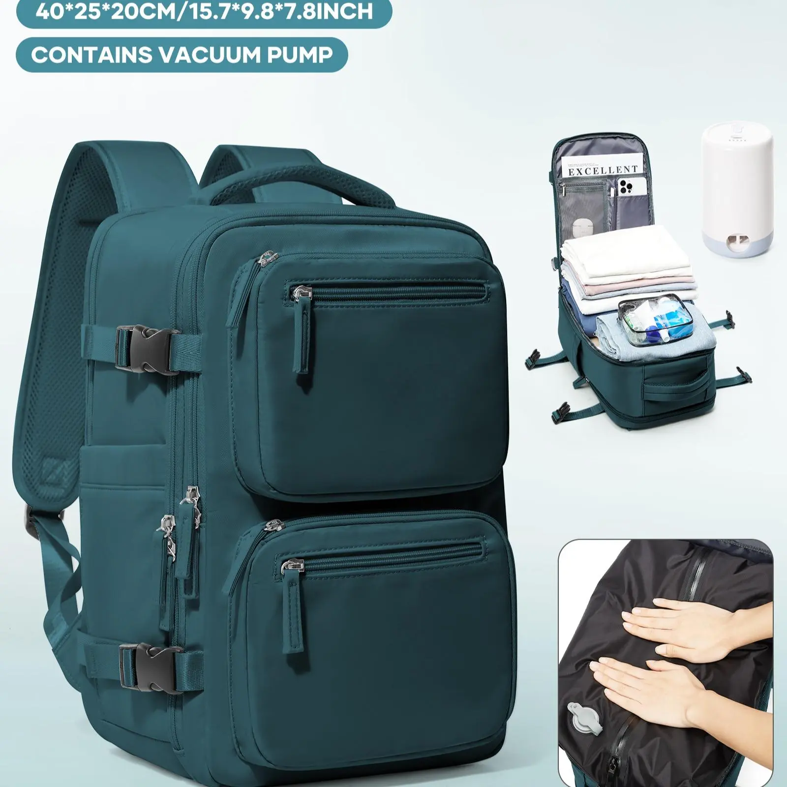 D-AICH3837-peacock blue(40*20*25CM)