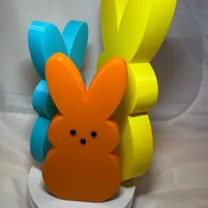 3d printed Easter standing bunny table decoration (3 pack)