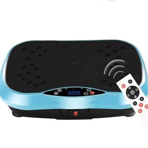 vibration plate exercise machine - full body workout vibration platform with loop bands & remote control for home fitness & lymphatic drainage & muscle toning