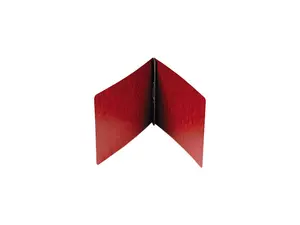 Smead 81724 End Opening PressGuard Report Cover, Prong Fastener, Letter, Red