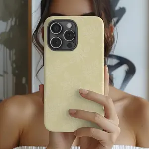 Butter Yellow Leaf Phone Case, Boho Phone Cover Gift, Botanical Phone Cases  Suitable for IPhone17 11 12 13 14 15 16 Pro Max Air Plus