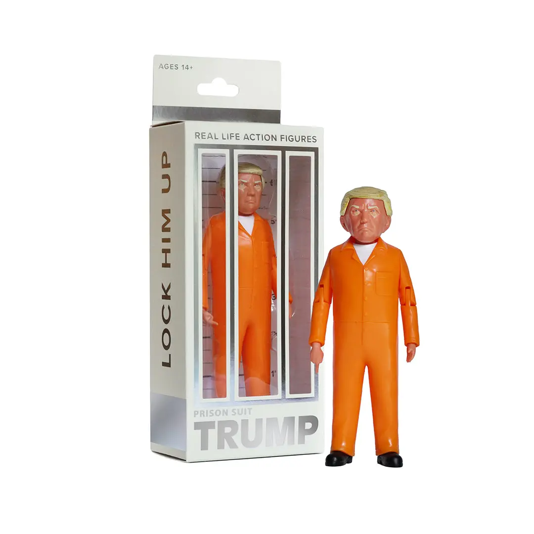 Prison Suit Trump Action Figure – Collectible Real-Life Political Figure -  Classic & Novelty Toy
