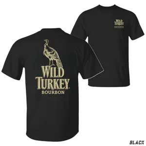 Wild Turkey Bourbon T-shirt - Classic Design Featuring Iconic Wild Turkey with Bold Logo Perfect for Bourbon Enthusiast Everyday Favorite Tee