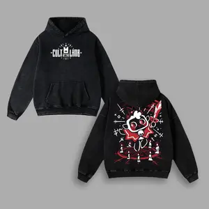 Cult Of The Lamb T-Shirt Double Printed Unisex Acid Washed Lightweight Cotton T-Shirt, Gothic Shirt, Video Game Shirt, Gamer Gift, Unisex Clothin