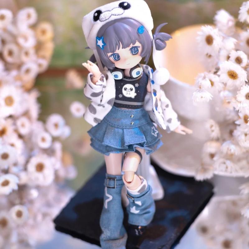 Electronic Cute Pet Series BJD Blind Box, Collectible Electronic Pet Game World 1/12 Ball Jointed Doll, Cute Dress Up Doll with Joints Collection Action Figure Toys Playset Birthday Christmas Gifts for Girls Boys