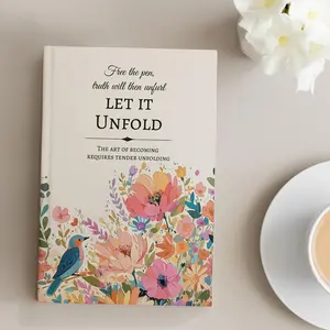 Let It Unfold: Guided Emotional Healing Journal, 15 Weeks of Gentle Emotional Healing & Inner Growth, Improve Mental Health Build Inner Resilience, Anxiety Therapy Support Journal, Premium  Gift for Self Care Lovers