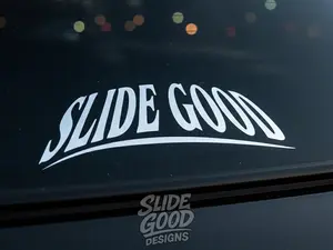 SLIDE GOOD Windshield Banner Decal - Premium Automotive Grade Vinyl Sticker Custom Cut 8-24"