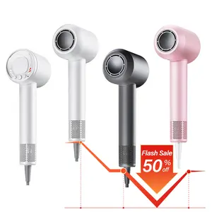 High-Speed hair dryer with 200M Negative Ions, 140K RPM, Anti-Static, Frizz-Free, 3 Smart Temperature Settings for Perfect Drying