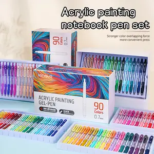 High-Quality Acrylic Painting Pen Set, 36 Colors/90 Colors Push-Style Journal Pens, Large Capacity Student Drawing Markers, Art Materials, Perfect Gift