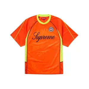 Supreme Men's Jacquard Soccer Jersey Orange, from StockX