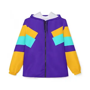 Retro 90s Windbreaker Jacket Without Graphics