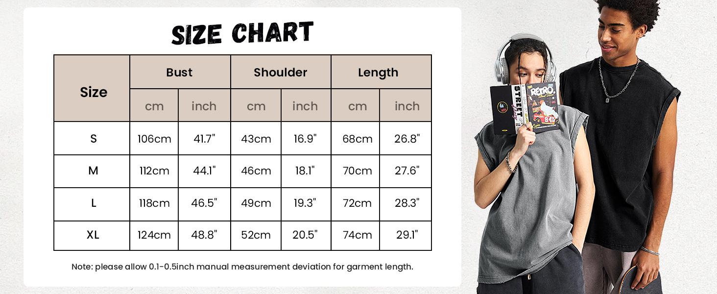 Yimoon Men Cotton Workout Tank Tops Unisex Sleeveless Acid Wash Tshirts Cut Off Muscle Shirts Loose Fit Running Gym Tees Athletic Style Activewear Athletic Fashion Activewear Menswear Socks