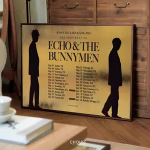 Echo & The Bunnymen N American 2024 Tour Poster