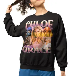 Chloe Grace Moretz Vintage Sweatshirt – Unisex Celebrity Graphic Pullover