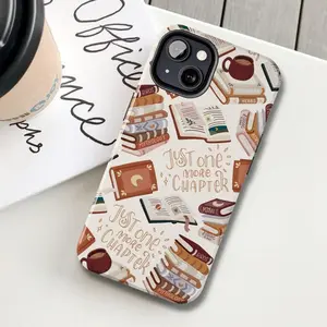 Books phone case, Book lover Phone cases, Bookish cover, Booktok gift idea for her, Just one more chapter quote, Tough Case - MagSafe Tough Case - Case for iP 16 15 14 13 12 11 X Promax Plus - S25 S24 S23 S22 S21 Ultra