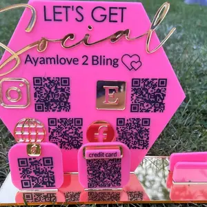 QR Code Sign Scannable Vendor Market Craft Fair Small Business Sign