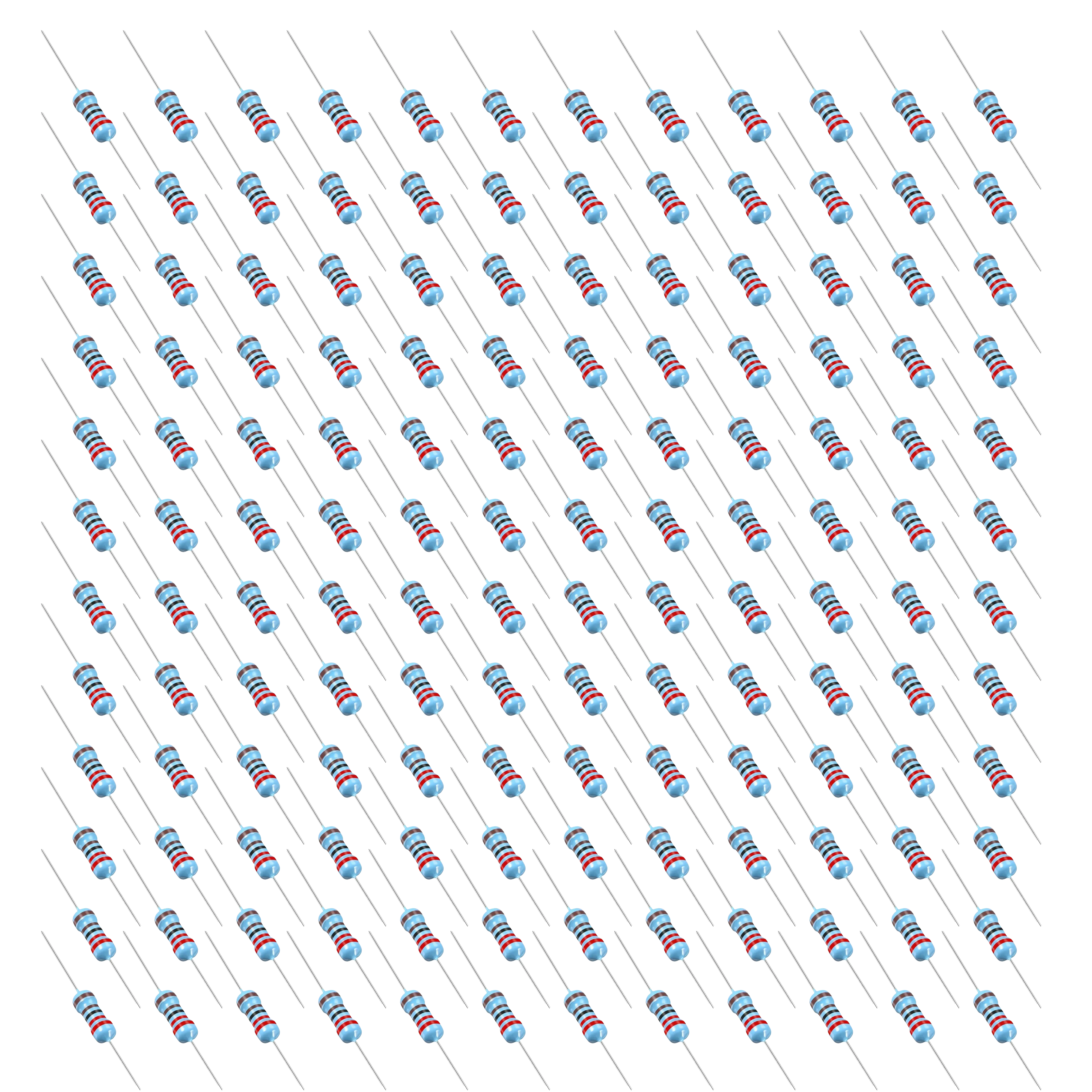 200 Pack 1.8K Ohms Carbon Film Resistors 1/2 W, ±5% Tolerance