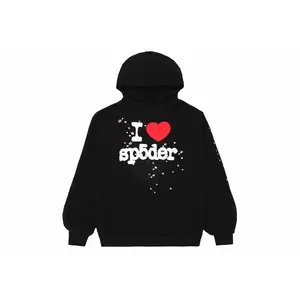 Sp5der I Heart SP5 Hoodie Black (unisex) by StockX