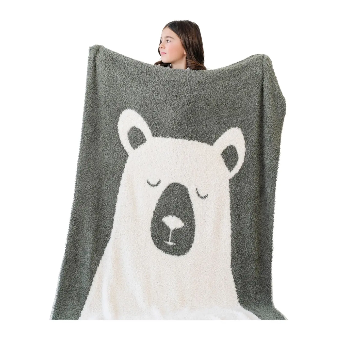Double-Layer Bamboni Receiving Blanket - Bear by Saranoni