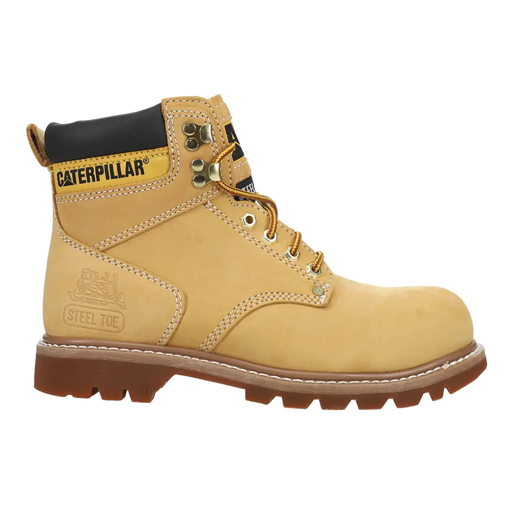 Cat Footwear Mens Second Shift 6 Inch Slip Resistant Steel Toe  Work/Duty - Beige