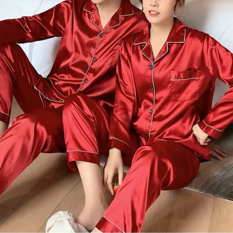 Couple Pajama Set - Reliable & Comfortable Clothes for Casual Outings - Womens and men’s wear