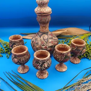 licorera de barro bruñido arte prehispánica Decor Traditional Hangable Decoration