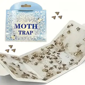 1/3/5/10, Advanced Moth Lure - Super Sticky Moth Lure, Used for Effective Moth Elimination, Indoor Pest Control, Indoor Plant and Fruit Fly Trap, Essential Apartment Item for Daily Life