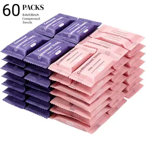 Disposable Compressed Towel Tablets,Extra Thick&Large 60/120/180 Packs Ultra Soft Travel Compressed Towel, Disposable Compressed Washcloths for Travel & Camping, Portable Towels for Hotel Camping Swimming Personal Care Outdoor Activities Hiking Towels