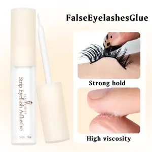 Lash Adhesive, Lash Glue, 24hr Strip Eyelash Adhesive, Clear, Includes Lash Adhesive, Long Lasting Wear, Can Be Used with Strip Lashes and Lash Clusters, Makeup