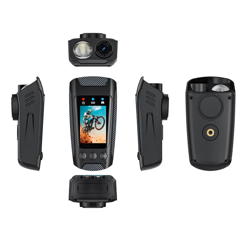 4K Ultra HD dv sport Action Camera, Handheld Magnetic Wireless Action Camera with WiFi, Waterproof Underwater Camcorder, Lanyard, Extra Silicone Protective Case, Cyclig, Wearable, Thumb-sized