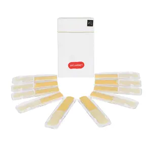 Bb Clarinet Reeds, 10pcs/set B Flat Clarinet Reeds with Storage Box, Musical Instrument Accessories for Students & Professionals