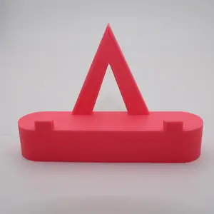 3D Printed Trading Card Stand Pink – Perfect for Toploaders, Sleeved & Raw Cards