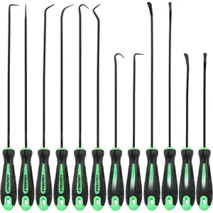 12- Pick and Hook Tools Set, Pick Tool Set  Auto Oil Seal/O-Ring Seal Gasket Pick Hooks Puller Remove, Long and Mini Pick Tool Set