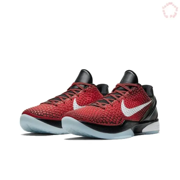 Crimson Red Black Color Block Basketball Sneakers, Scale-textured 3D Woven Upper, Shock-Absorbing Soft Midsole, Reduce Foot Soreness During Long Court Matches