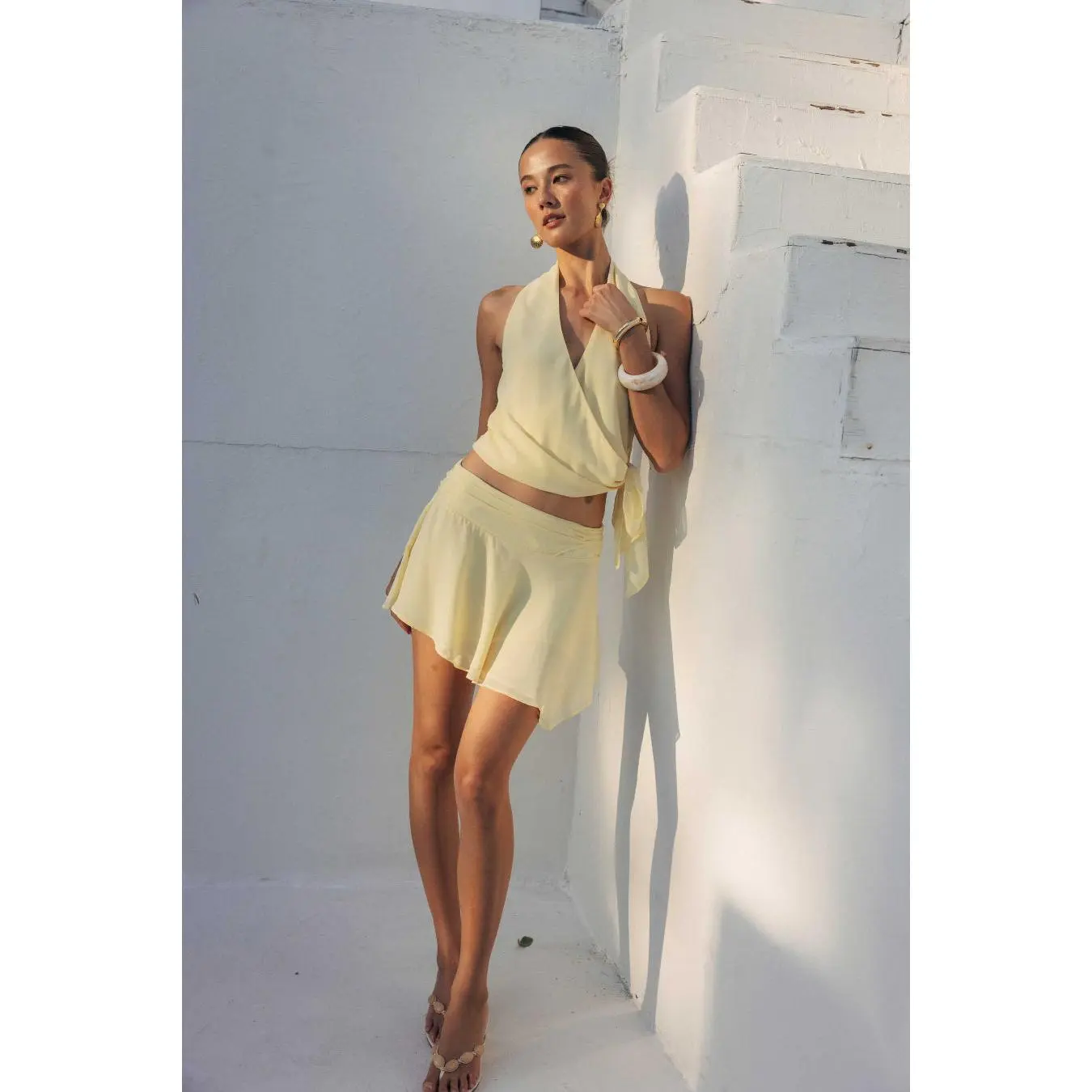 Malani Asymmetrical Mini Skirt