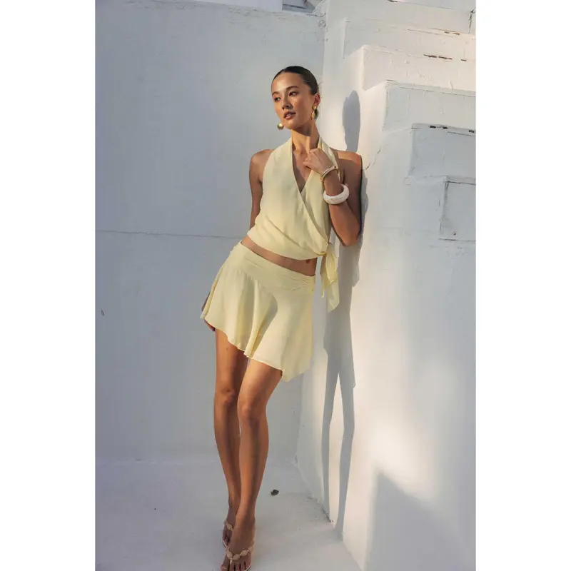 princess polly baby blue dress AFRM | Dresses | Afrm Biona Asymmetric Ruched Neck Dress