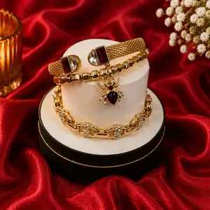 BP Halloween Stack - Web of Wonder (Removable Charm) - Lab Created Stones, Gold Plating