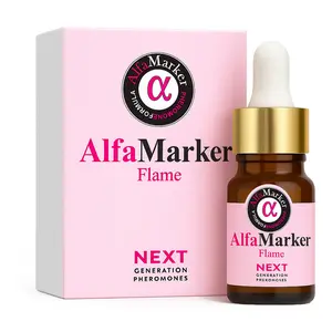 AlfaMarker Pheromone Perfume for Women Flame - Long Lasting Elegant Fragrance, Dropper Bottle, Original Pheromone Infused Oil Parfum, 0.17 Fl oz