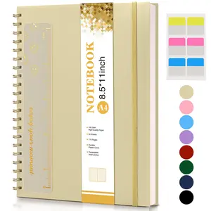 Spiral Notebook Journal 8.5” x 11”, A4 Large Notebook with Hardcover and 100 GSM Paper for Writing and Note-taking