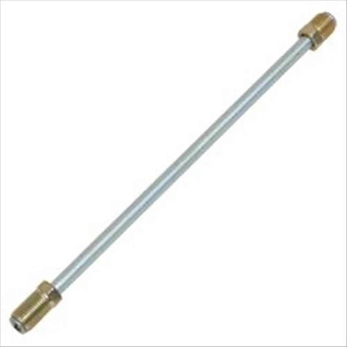 AGS Steel Brake Line - 1/4 in Diameter, 60 in Length, Equipped with 7/16-24 in Male Threads