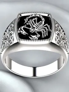 Trendy Alloy Ring for Men, Bold Scorpion Design, Versatile Accessory for Everyday Wear, Durable & Stylish Jewelry Piece, Scorpion Motif, Fashionable Jewelry Accessories