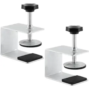 Cabinet Drawer Installation Clamps, 2/4PCS C Clamps Drawer Fixing Clip with  Protect Pad, Woodworking Cabinet Hardware Jig for Door Front Knobs, Pulls Handles Install(Size:2pcs)