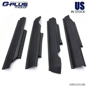 Guard Cover Trim Fit For 2009-18 DODGE RAM Crew Cab Rocker Panel Protector Black