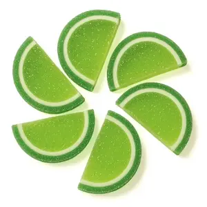 NY Spice Shop Sour Apple Jelly Fruit Slices - Sweet & Tangy Chewy Candy - Sugar Sanded Jellies for Desserts & Beverages - Perfect for Jelly Lovers