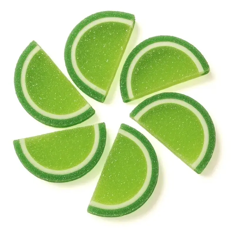 NY Spice Shop Sour Apple Jelly Fruit Slices - Sweet & Tangy Chewy Candy - Sugar Sanded Jellies for Desserts & Beverages - Perfect for Jelly Lovers