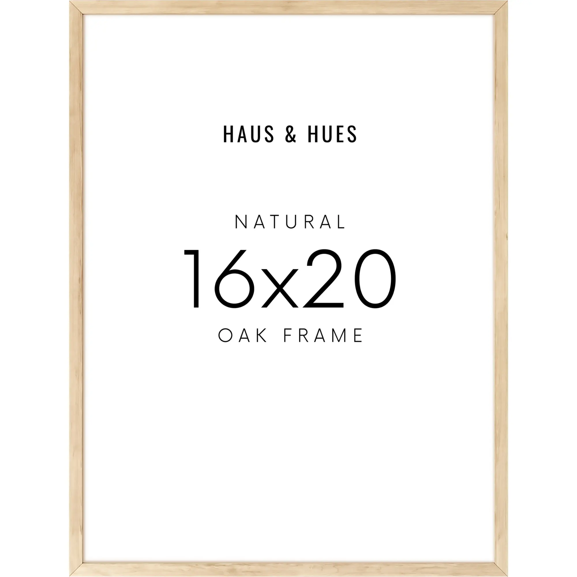 16x20, Beige Oak Plexi Frame 16x20, Beige Oak Plexi Frame