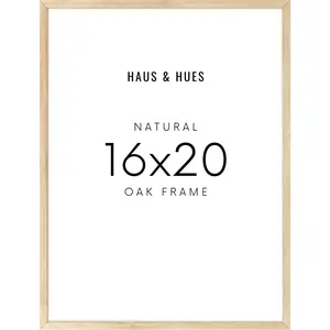 16x20, Beige Oak Plexi Frame