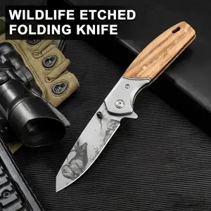 Premium Natural Olive Wood Utility Tool - Lightweight Everyday Carry Essential for Hiking & Fishing | Durable Outdoor Companion, Unique Gift Idea for Him